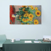 Claude Monet - Bouquet van zonnebloemen Spandoek (Beurs)