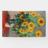 Claude Monet - Bouquet van zonnebloemen Spandoek (Horizontaal)