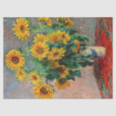 Claude Monet - Bouquet van zonnebloemen Tissuepapier (Voorkant)