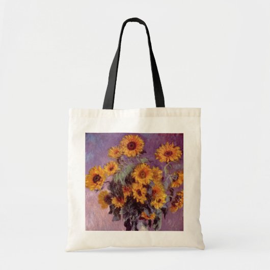 Claude Monet - Bouquet van zonnebloemen Tote Bag (Voorkant)