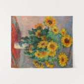 Claude Monet - Bouquet van zonnebloemen Wandkleed (Voorkant (horizontaal))