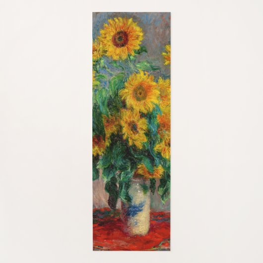 Claude Monet - Bouquet van zonnebloemen Yogamat (Voorkant)