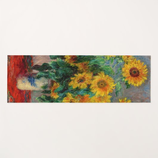Claude Monet - Bouquet van zonnebloemen Yogamat (Voorkant (horizontaal))