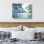 Claude Monet | Branch of the Seine near Giverny Canvas Afdruk (Insitu (Slaapkamer))