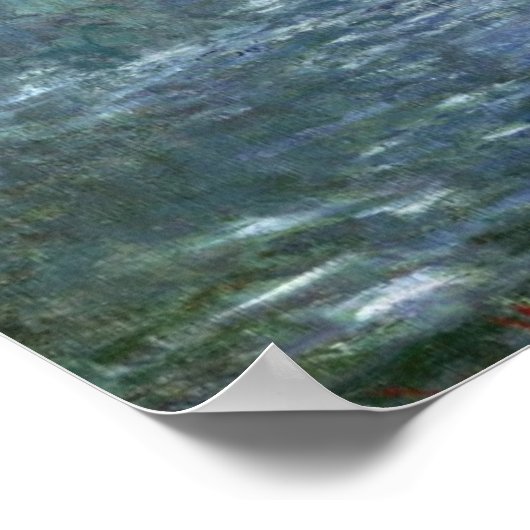 Claude Monet | Branch of the Seine near Giverny Poster (Hoek)