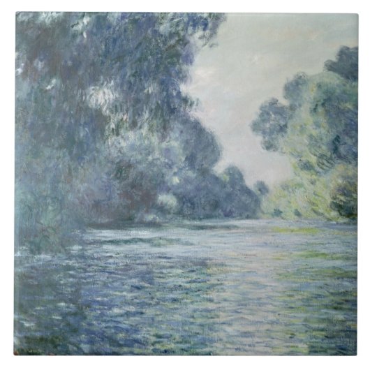 Claude Monet | Branch of the Seine near Giverny Tegeltje (Voorkant)