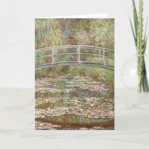 Claude Monet - Brug over een Vijver van Feestdagen Kaart