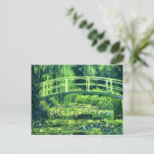 Claude Monet Brug over een waterkant Briefkaart (Staand voorkant)