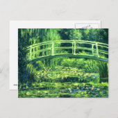 Claude Monet Brug over een waterkant Briefkaart (Voorkant / Achterkant)