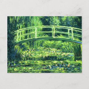 Claude Monet Brug over een waterkant Briefkaart