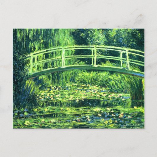 Claude Monet Brug over een waterkant Briefkaart (Voorkant)
