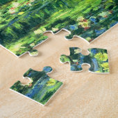Claude Monet Brug over een waterkant Legpuzzel (Zijkant)