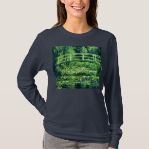 Claude Monet Brug over een waterkant T-shirt
