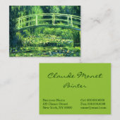 Claude Monet Brug over een waterkant Visitekaartje (Voorkant / Achterkant)