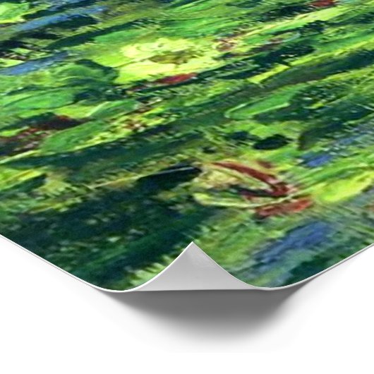 Claude Monet: Brug over een waterlantaarn Poster (Hoek)