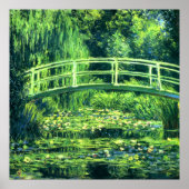 Claude Monet: Brug over een waterlantaarn Poster (Voorkant)