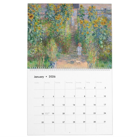 Claude Monet Calendar Kalender (Jan 2026)