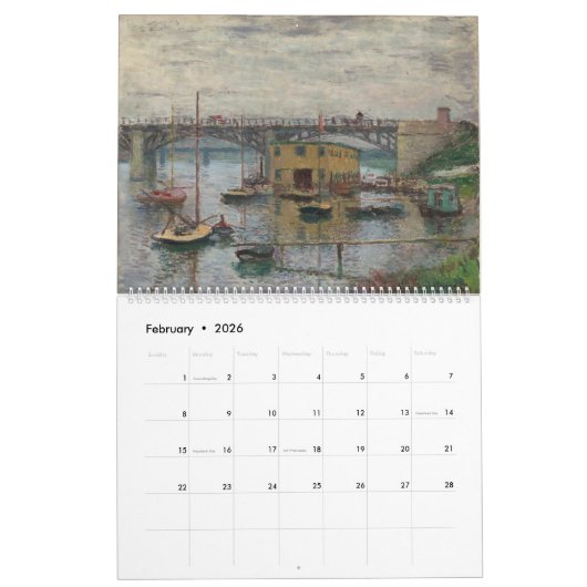 Claude Monet Calendar Kalender (Feb 2026)