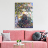 Claude Monet Camille in de tuin van Argenteuil Canvas Afdruk (Insitu (Woonkamer))