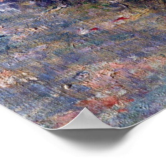 Claude Monet Camille in de tuin van Argenteuil Poster (Hoek)