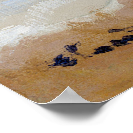 Claude Monet - Camille op het strand in Trouville Poster (Hoek)