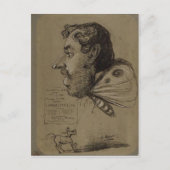 Claude Monet Caricature of Jules Didier c. 1860 Te Briefkaart (Voorkant)