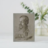 Claude Monet Caricature van L?on Manchon c. 1855-1 Briefkaart (Staand voorkant)