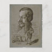 Claude Monet Caricature van L?on Manchon c. 1855-1 Briefkaart (Voorkant)