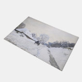 Claude Monet - Cart on the Snowy Road at Honfleur Deurmat (Schuin)