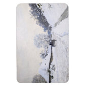 Claude Monet - Cart on the Snowy Road at Honfleur Magneet (Verticaal)