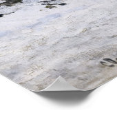 Claude Monet - Cart on the Snowy Road at Honfleur Poster (Hoek)