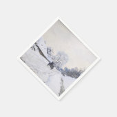 Claude Monet - Cart on the Snowy Road at Honfleur Servet (Hoek)