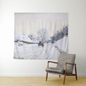 Claude Monet - Cart on the Snowy Road at Honfleur Wandkleed (In Situ (horizontaal))