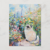 Claude Monet Cat Briefkaart (Voorkant)
