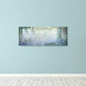 Claude Monet | centrum voor waterlib-weiden Canvas Afdruk (Insitu (Houten vloer))