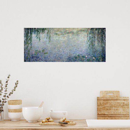 Claude Monet | centrum voor waterlib-weiden Poster (Keuken)