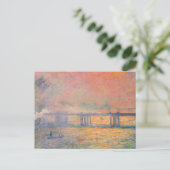 Claude Monet Charing Cross Bridge Briefkaart (Staand voorkant)