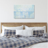 Claude Monet - Charing Cross Bridge Canvas Afdruk (Insitu (Slaapkamer))