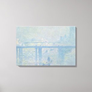 Claude Monet - Charing Cross Bridge Canvas Afdruk