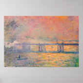 Claude Monet Charing Cross Bridge Poster (Voorkant)