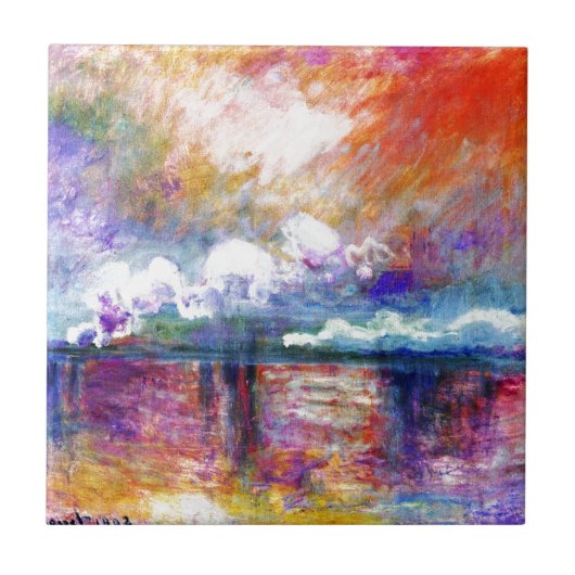 Claude Monet Charing Cross Bridge Tegeltje (Voorkant)