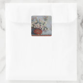Claude Monet | Chrysanthema 1878 Vierkante Sticker (Tas)