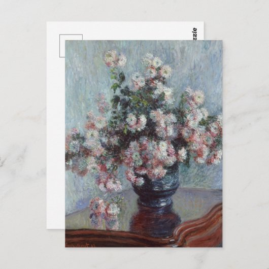 Claude Monet Chrysanthema Briefkaart (Voorkant / Achterkant)