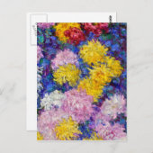 Claude Monet - Chrysanthemums Briefkaart (Voorkant / Achterkant)