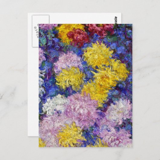 Claude Monet - Chrysanthemums Briefkaart (Voorkant / Achterkant)