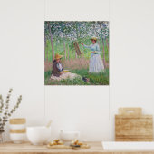 Claude Monet Classic Outdoor Schilderen en Lezen Poster (Keuken)