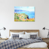 Claude Monet: Cliff Near Pourville Canvas Afdruk (Insitu (Slaapkamer))