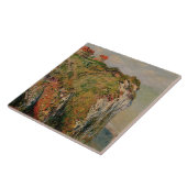 Claude Monet | Cliff te Dieppe, 1882 Tegeltje (Zijkant)