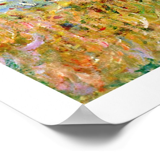 Claude Monet - Cliff Top Walk in Pourville - Impre Poster (Hoek)