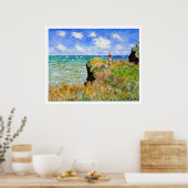 Claude Monet - Cliff Top Walk in Pourville - Impre Poster (Keuken)